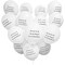 Memorial Balloons to Release in the Sky for Funeral Service, Celebration of Life (White, 12 In, 30-Pk)